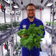 Paul Zabel showing off his crop.